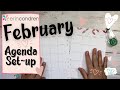 February NO KIT Plan with Me | A5 Planner Set up | Erin Condren Agenda | ANNOUNCEMENT | #sarplans