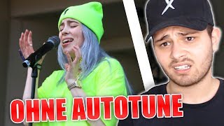 Billie Eilish ECHTE STIMME - (OHNE AUTOTUNE) Reaktion