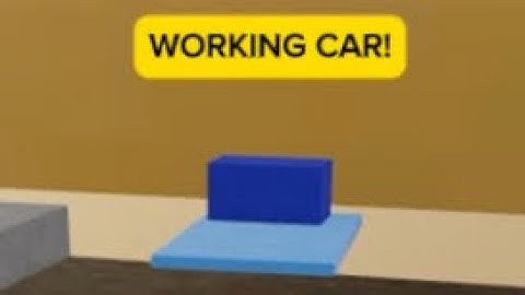 HOW TO MAKE WORKING CAR Roblox (obby creator )
