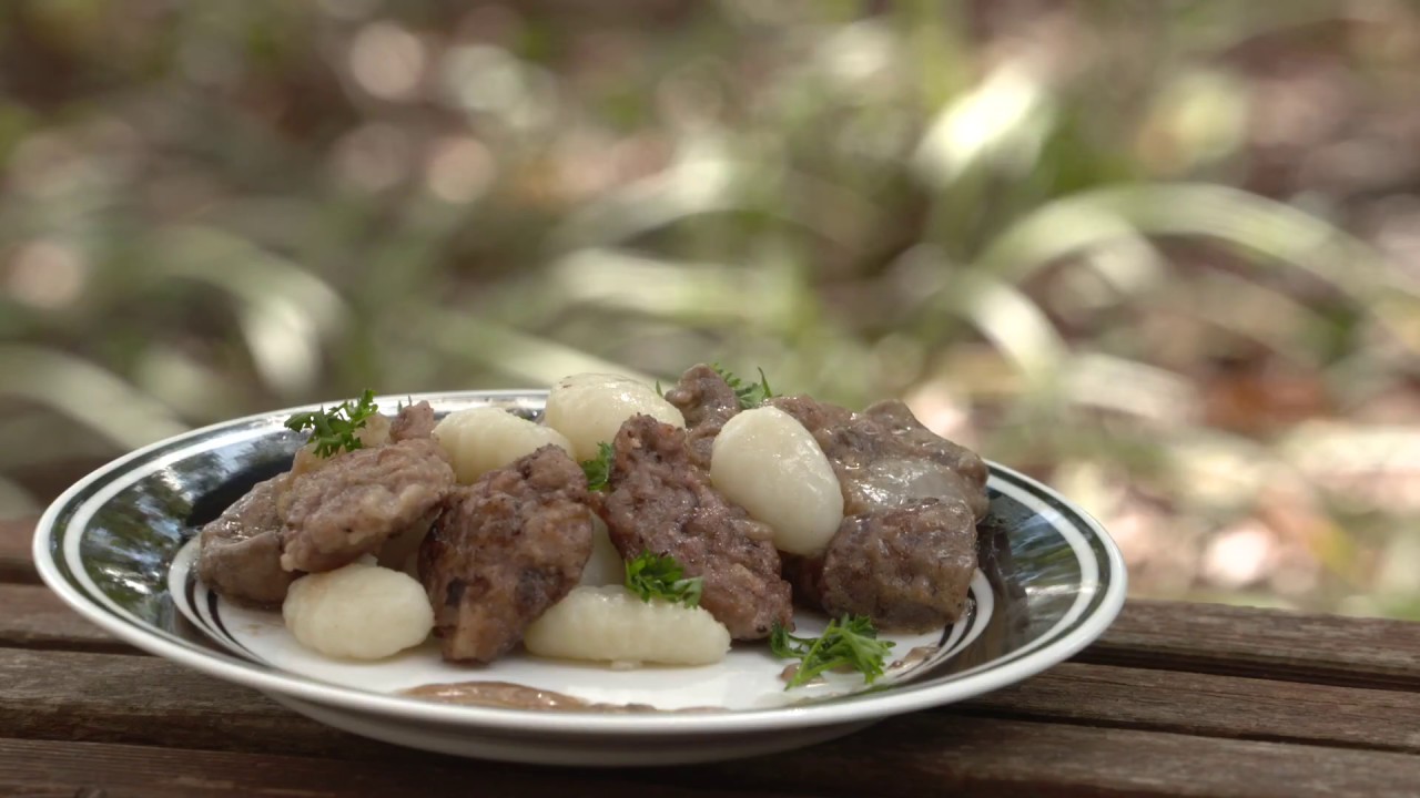wild game cooking competition Dove Schnitzel with Gnocchi S1.E1