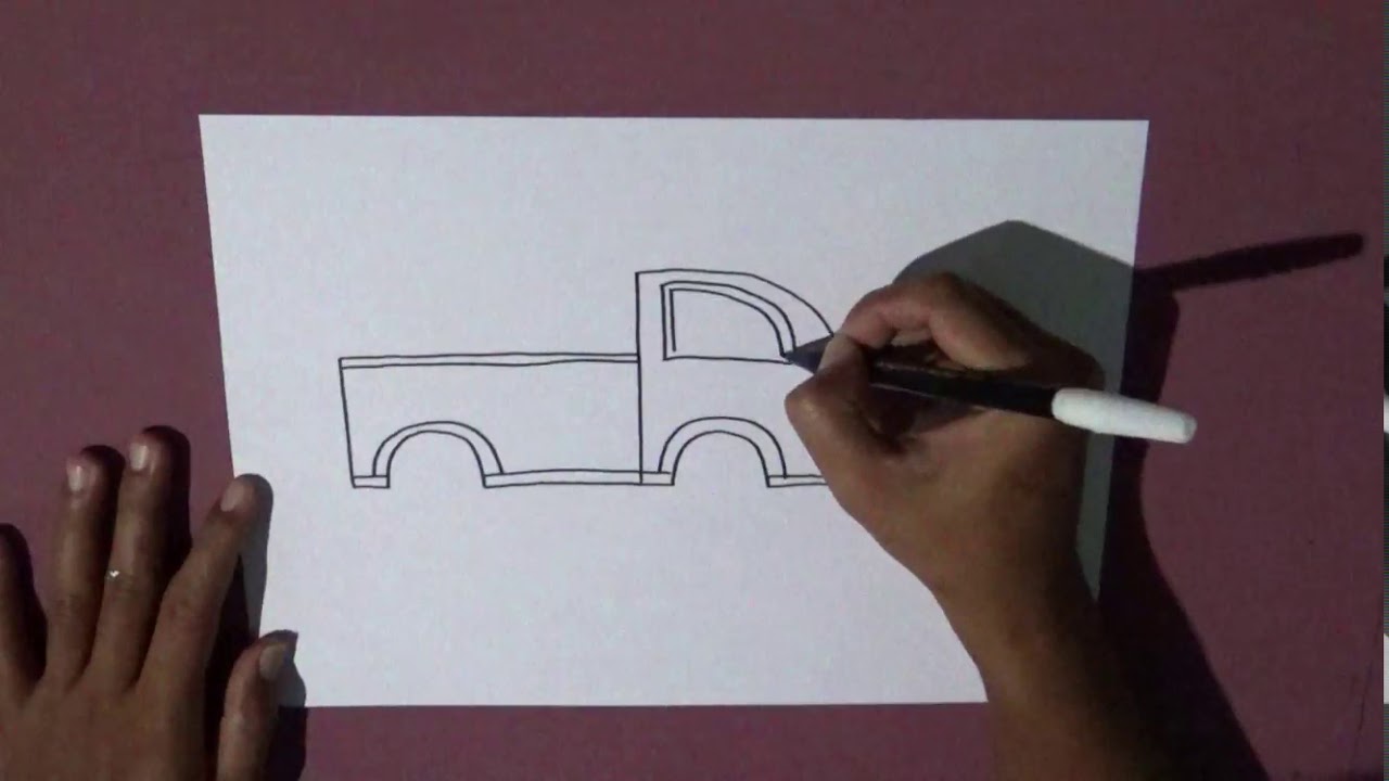 Sketsa Gambar Mobil Truk Oleng - Sempoa Dunia