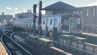 ᴴᴰ⁶⁰ IND Culver Line: R160A-2/R160B (F) Train Ends/Begins Service @ Avenue X