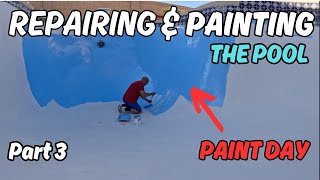 HOW TO REPAIR AND PAINT A PLASTER SWIMMING POOL. PART 3. J'S DIY n STUFF