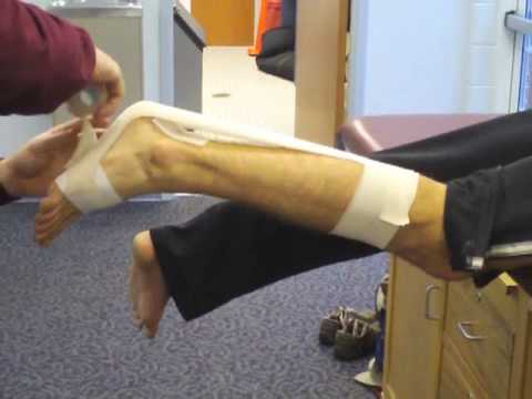 Achilles Tendon Taping Demonstration - Athletic Training - YouTube