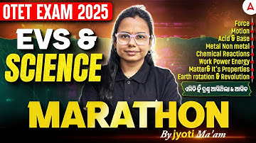 OTET Marathon Class 2025 | OTET EVS & Science Marathon Class by Jyoti Maam