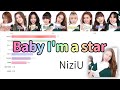 [NiziU] Baby I&#39;m a star | Bar chart race [Line Distribution]