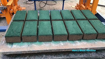 QT4-18 Holland paver making machine test color paving stone brick for Uganda, Ghana,Kenya Somali