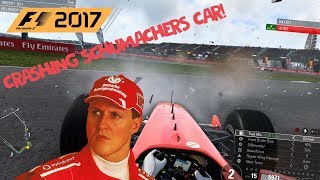 F1 2017 - CRASHING MICHAEL SCHUMACHER'S 2002 FERRARI! screenshot 4