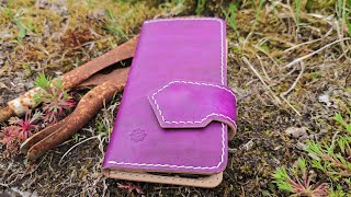 Handmade leather Phone case...process of making