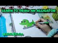 How to Draw a Super Cute Alligator 🐊 | Easy Step-by-Step Tutorial