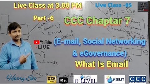#cccliveclass  #CCC Online Class #chapter7  (E-mail, Social Networking & eGovernance)#gmindtech