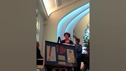 Louanne at Ernie's Funeral
