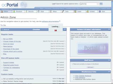 ocPortal 5 overview part 1 of 2