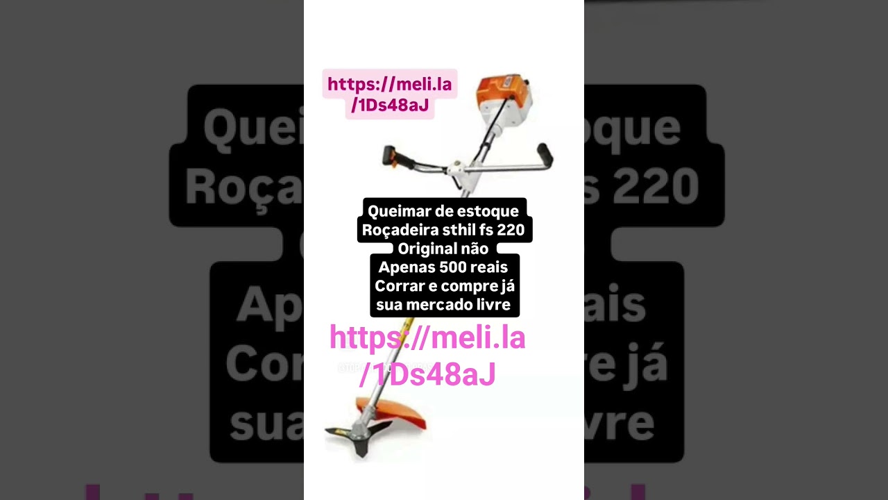 # Queimar de estoque  Roçadeira original Sthil Fs 220 de apenas 500 reais isso msm no mercado livre! by Top_Achados -Do-Brasil