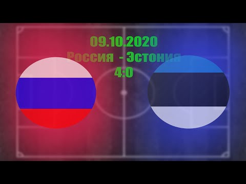 09.10.2020 Россия  - Эстония  - 4:0. Обзор матча отборочного турнира Чемпионат Европы -2021