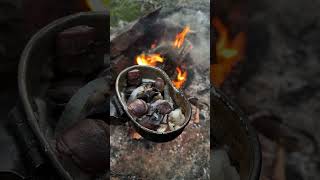 На все случаи жизни - армейский котелок! #outdoorcooking #camping #food #cooking #outdoors