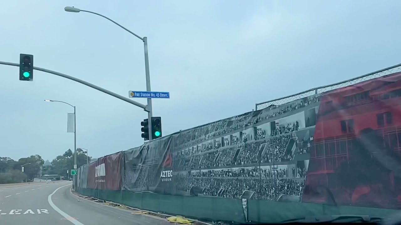 Snapdragon Stadium  construction update - Dec 4, 2021.