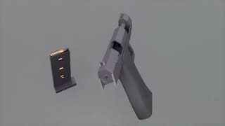 Sci-fi pistol rigging and animation test