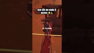 HOW did we make it across??! #chainedtogethergame #gaming #multiplayer