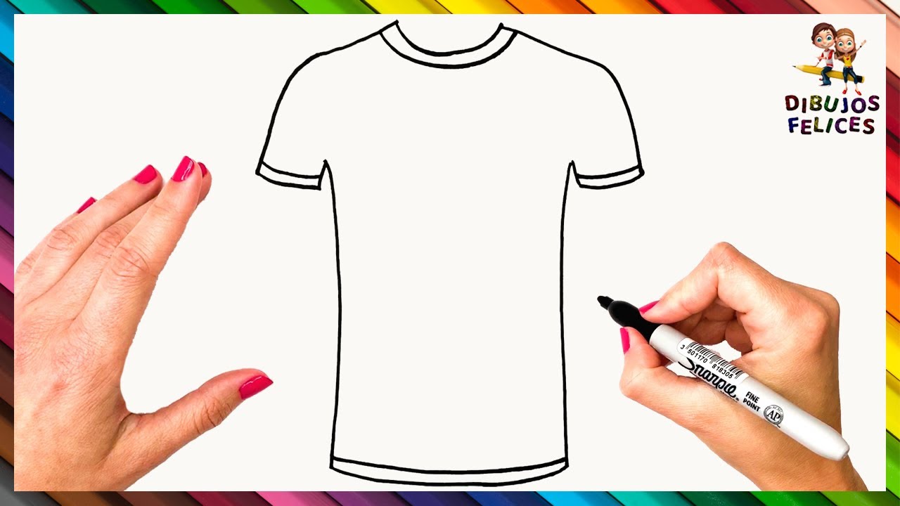Cómo Dibujar Una Camiseta Paso A Paso 👕 Dibujo Fácil De Camiseta - thptnganamst.edu.vn