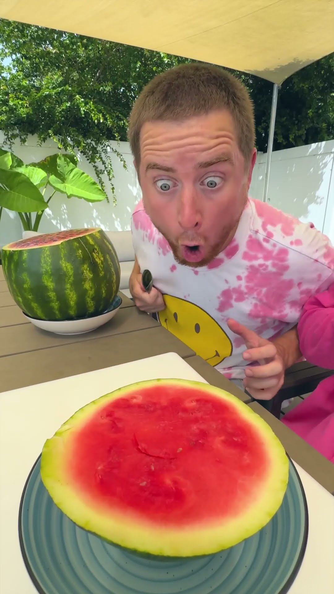 HOW to EAT a whole WATERMELON ??? #shorts #martaandrustam #khamitovy