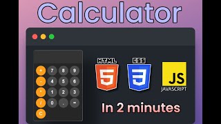 How to make a Calculator using HTML CSS JavaScript