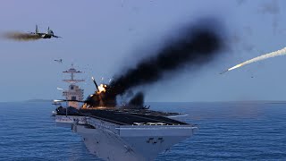TODAY! Russian Mig-29 Destroy U.S Aircraft Carrier Carrying Israeli Helicopter in Black Sea | Arma 3