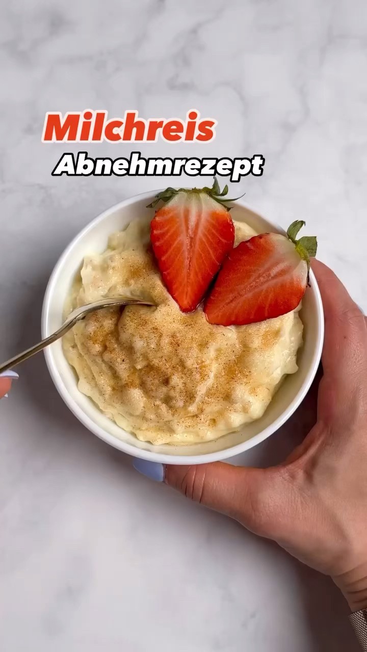 So habe ich abgenommen ohne Verzicht 😍 ️ Light Milchreis Protein Bowl # ...