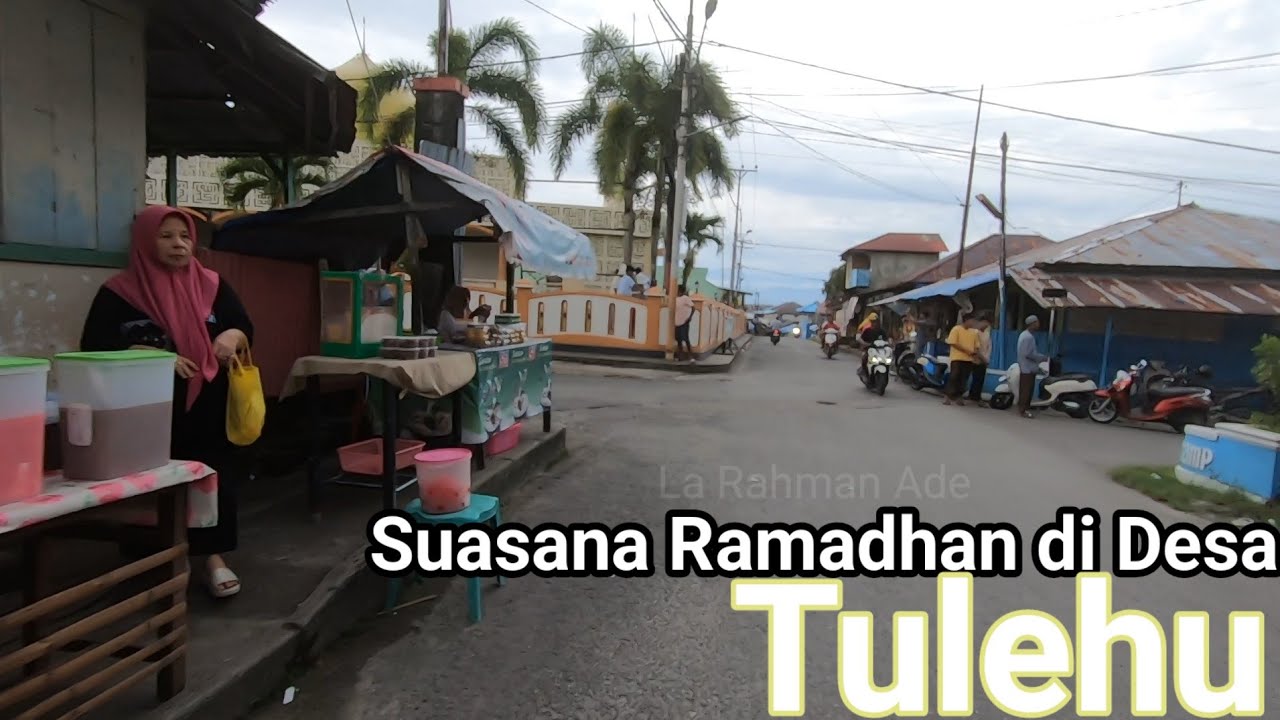 Suasana sore hari di Desa Tulehu Menjelang Berbuka Puasa di Bulan Suci Ramadhan 2025