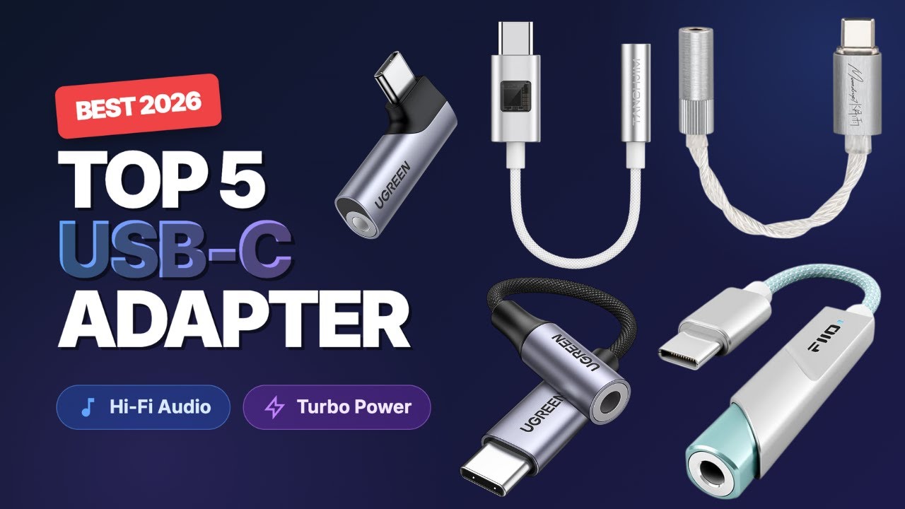 Top 5 USB-C auf 3.5mm Adapter 2026 🔥 Die besten Dongle-DACs für starken Sound