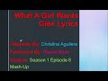 What A Girl Wants Glee Lyrics