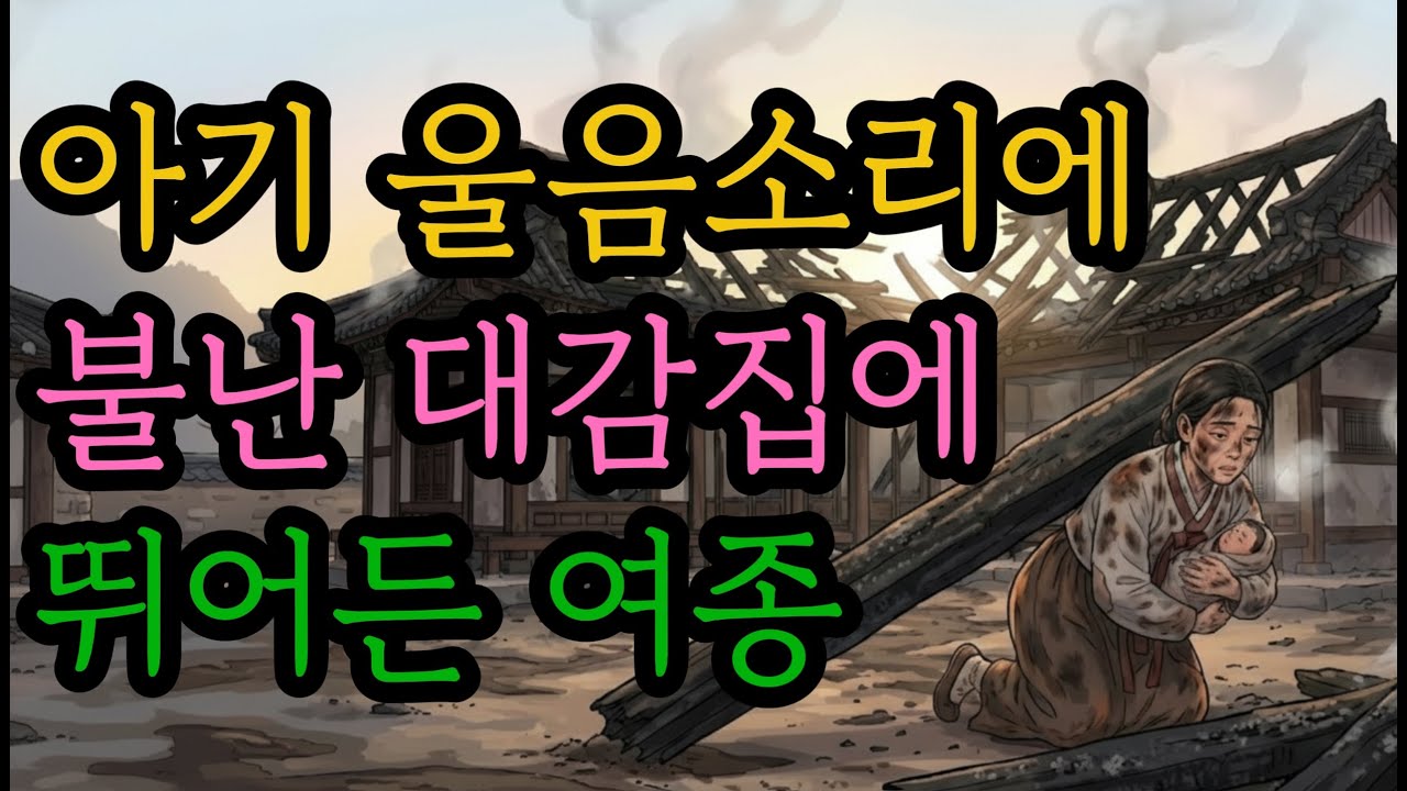천재 도련님을 구하려 불구덩이에 뛰어든 여종 |야담|만담 |전설|옛날이야기|오디오북|수면동화|전설|민담