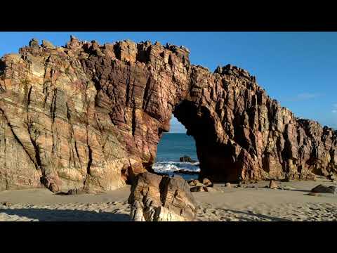 #pedrafurada #jericoacoara                                                     Pedra Furada de perto