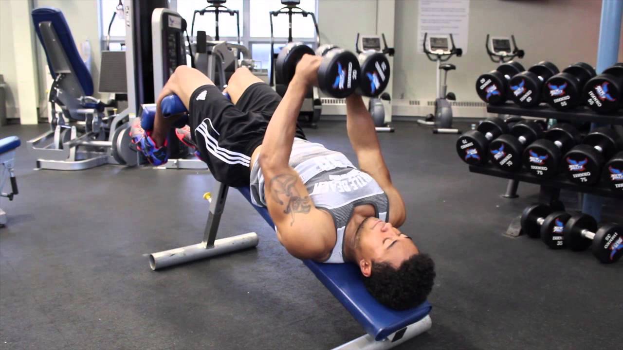 Tutorial Decline Bench Close Grip Dumbbell Press Youtube