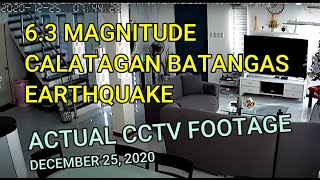 MAGNITUDE 6.3 CALATAGAN, BATANGAS EARTHQUAKE ACTUAL CCTV FOOTAGE IN LAGUNA AREA ON DEC 25, 2020