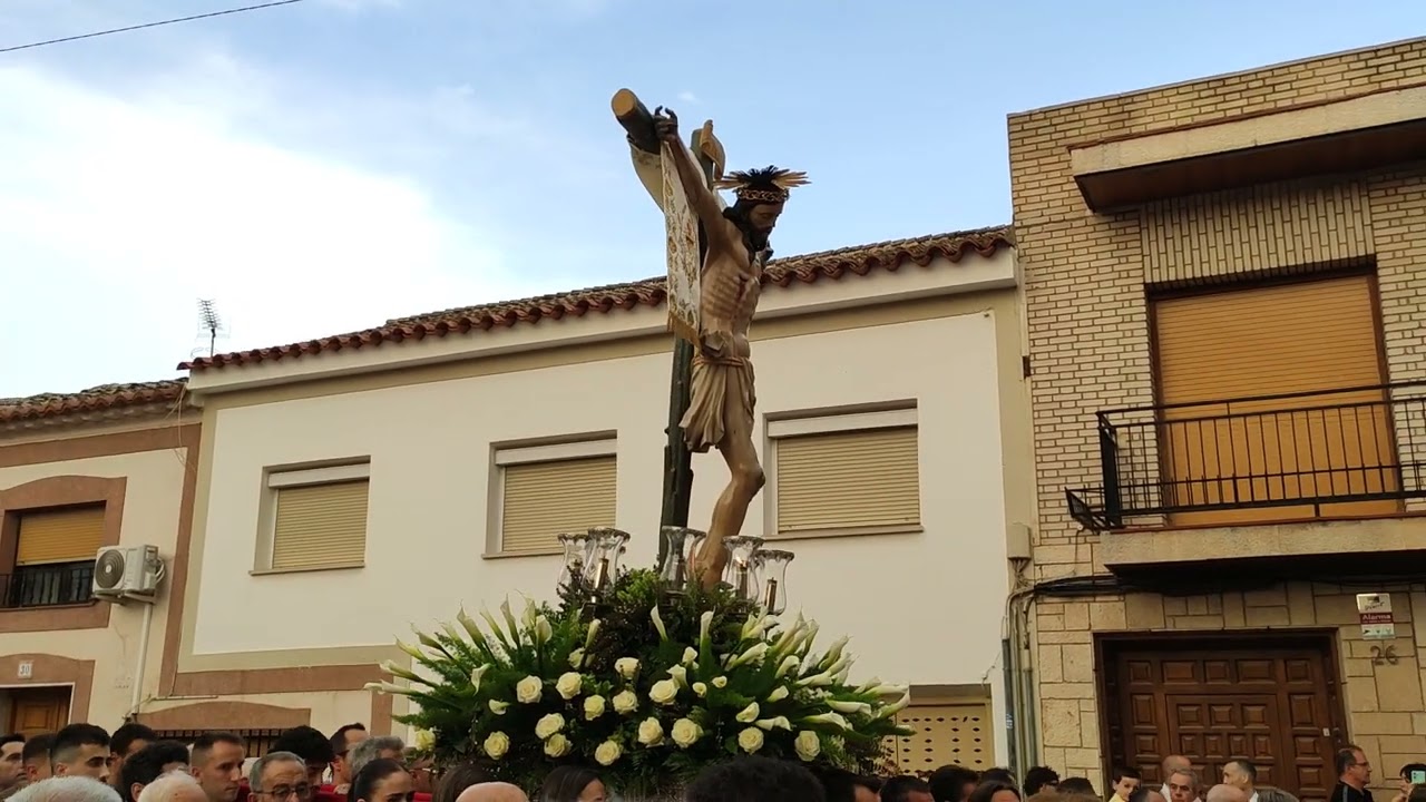 Procesion de bajada del cristo de la salud la puebla de Almoradiel 31-8-24
