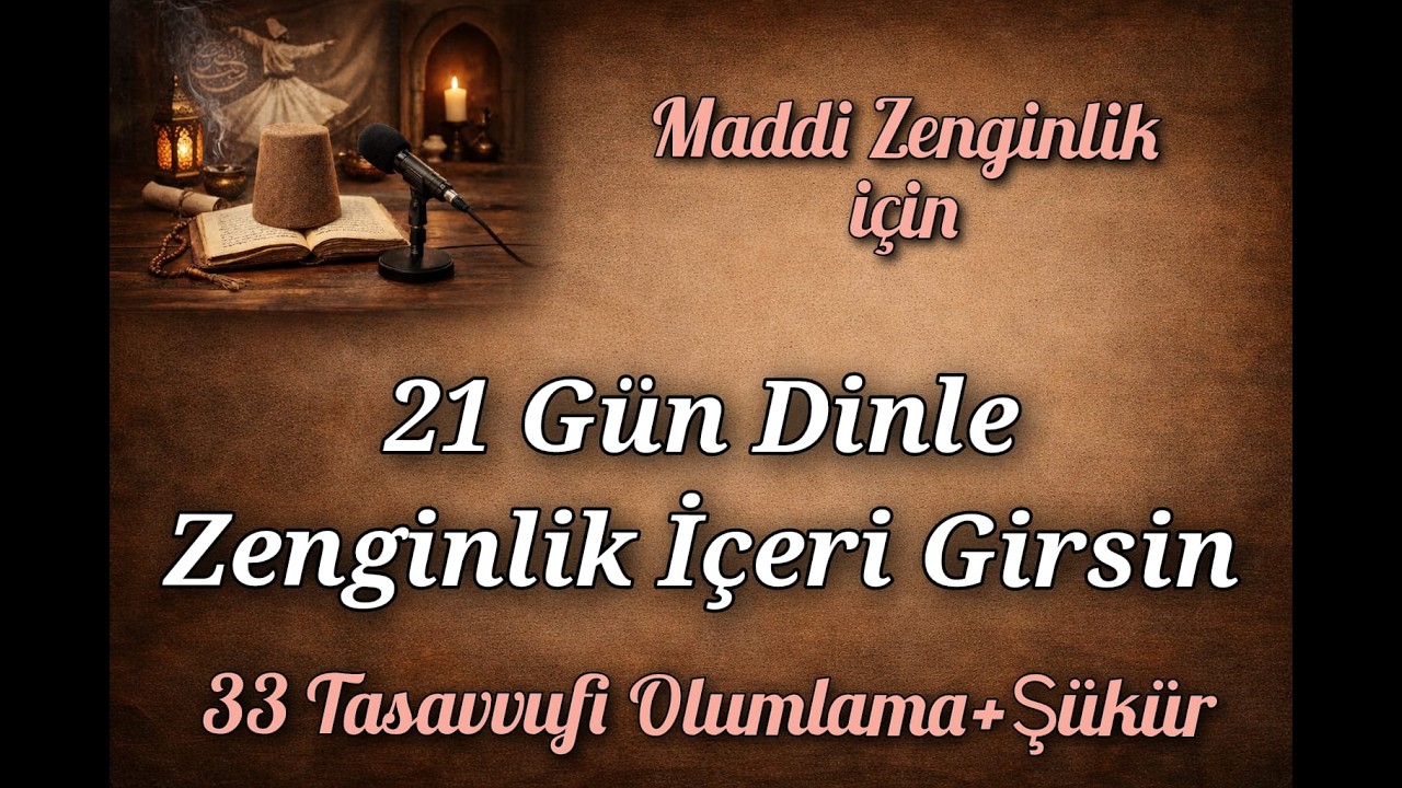 21 Gün Dinle ZENGİNLİK İÇERİ GİRSİN / Maddi Zenginlik için Tasavvufi Olumlamalar ve Şükür