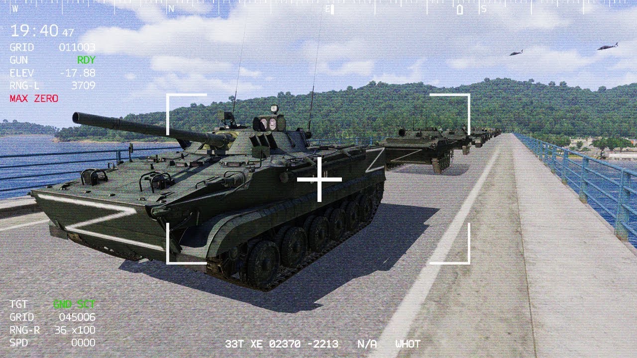Ambush Anti-tank Guided Missile Stopped Russian Huge Armored Convoy - MilSim ArmA 3