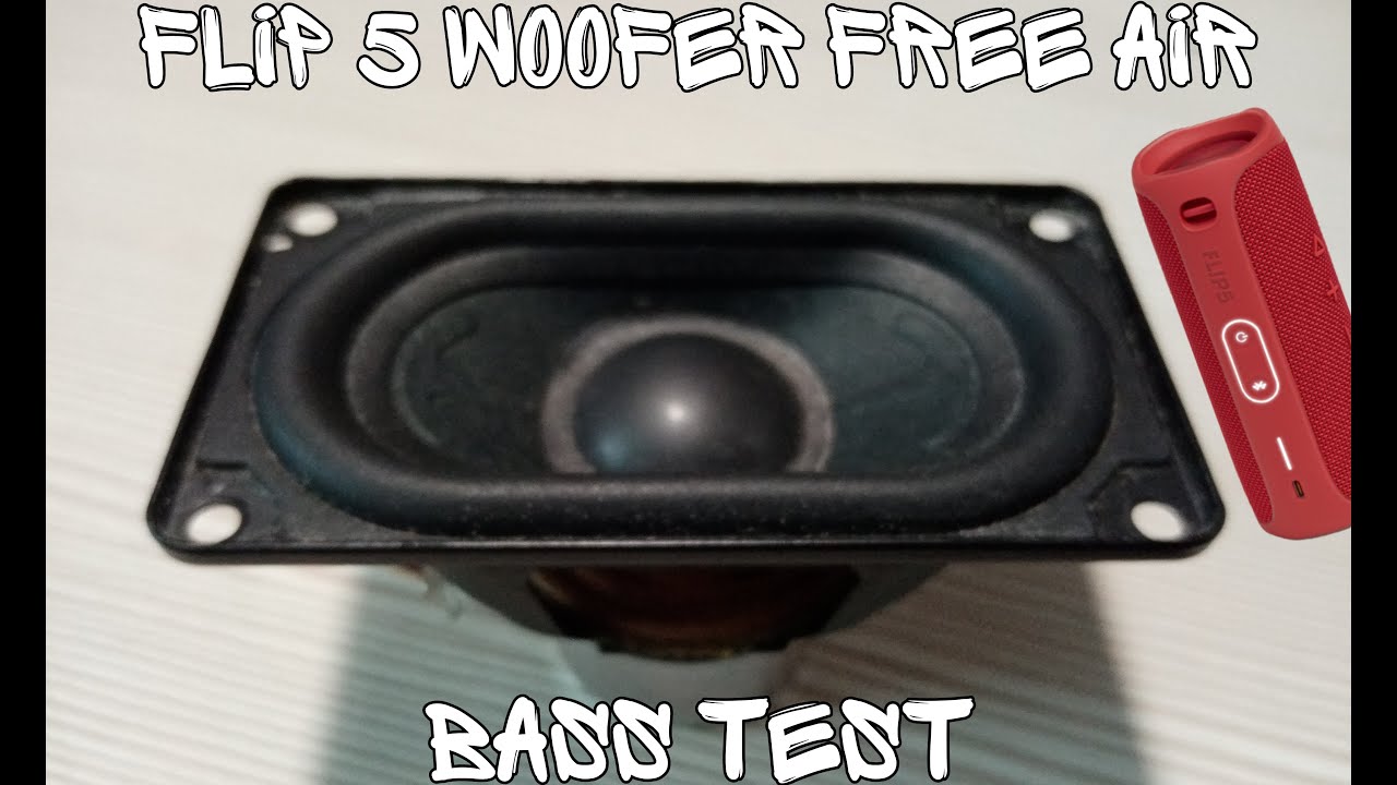 FLIP 5 GG WOOFER FREE AIR BASS TEST 