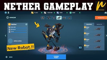 New dash bot - Nether gameplay - Exclusive footage - War Robots