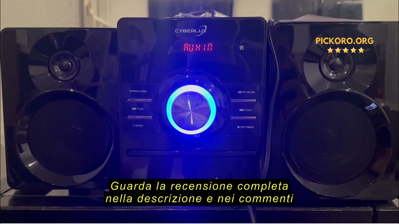Recensione del Cyberlux Impianto compatto con lettore CD Bluetooth | Mini impianto musicale HiFi | U