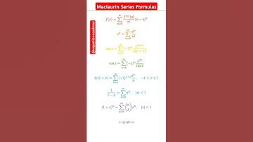 Maclaurin Series Formulas in Motion#shorts#maths#mathematics#physics#science#education