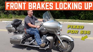 Fixing DANGEROUS Motorcycle Brakes For $36 *Massive Improvement*