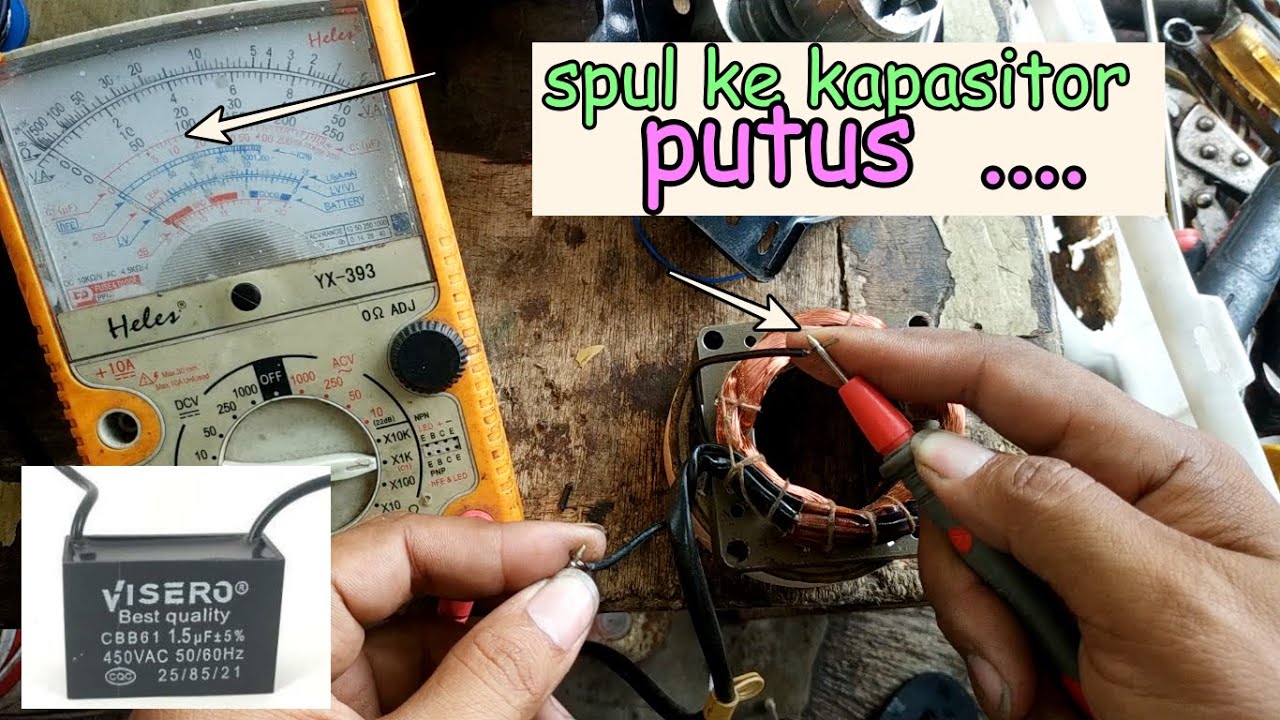 Tips perbaikan Kipas angin kabel kapasitor putus !Cuma Dengung YouTube