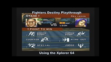 Fighters Destiny Bob Playthrough using the Xplorer 64 (Red Label) for N64 :D #Nintendo #CheatCodes