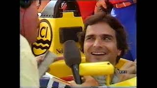 Gran Premio d'Italia 1987: Ezio Zermiani intervista Nelson Piquet Souto Maior