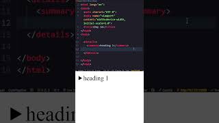 Day 16 of 45 Days HTML Challenge | details and summary tags in html #codeminister #frontend #html