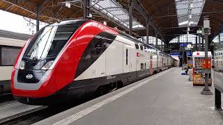 Basel SBB (CH), departure SBB IC 581 with destination Chur (CH). (04/08/2023)