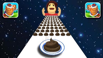 Pancake Run All Levels Gameplay || Pancake Run Poop || Android Ios Level 1-18