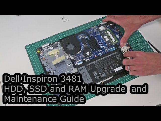Dell Inspiron 3481 SSD/HDD, RAM, Battery and Cooler Upgrade/Repair Guide